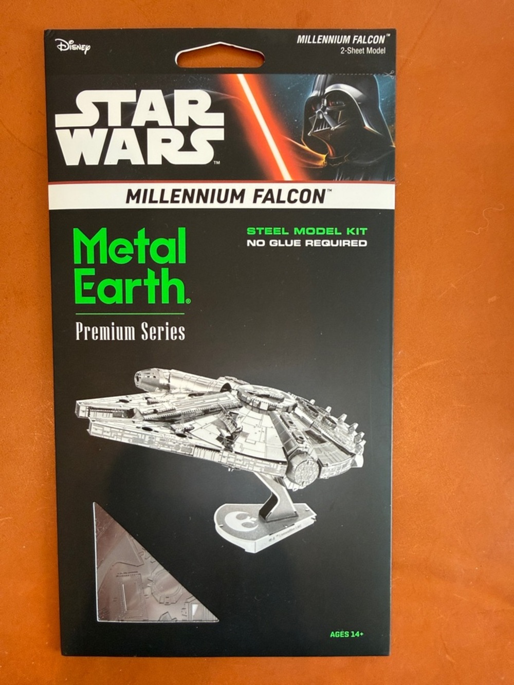 Disney Star Wars Metal Earth Millennium Falcon Black Silver Model Kit